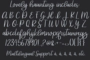Lovely Haunting, Halloween Script, a Script Font by Designing Digitals (Thumbnail 2 of 9)