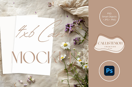 4x6 Card Mockup Minimal PA-LI-01F