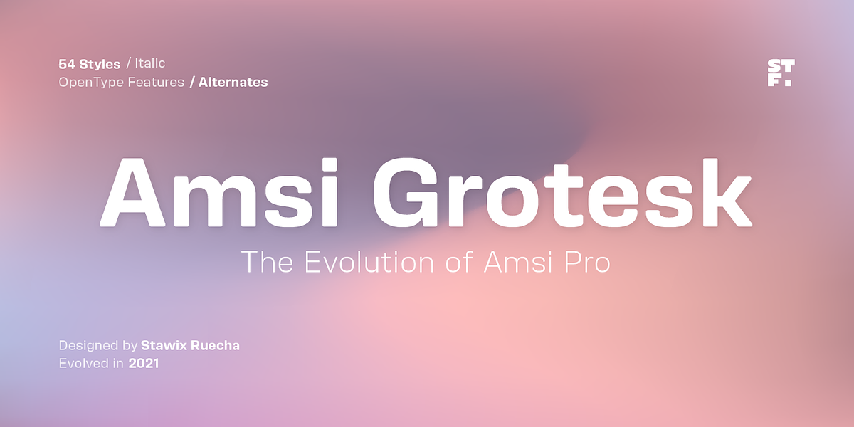 Amsi Grotesk, a Sans Serif Font by Stawix (Photo 1 of 9)