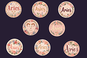 Aries Zodiac Sticker Bundle 80+, an Object Graphic by Jakayla Digital Co (Thumbnail 10 of 15)