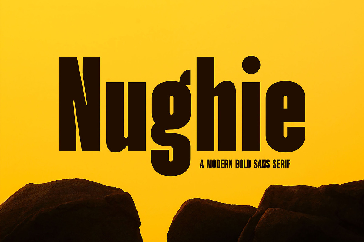 Nughie - Modern Bold Sans Serif, a Sans Serif Font by TypeLogue (Photo 1 of 5)