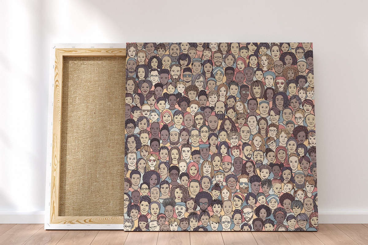 Huge Collection of 220 Diverse Faces, a Person Illustration by Franzi draws (Photo 11 of 12)