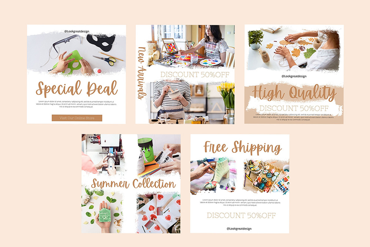Instagram Post Template For Canva, a Social Media Template by DreamColor (Photo 5 of 5)