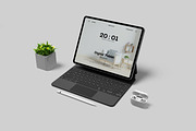 M1 Pad Pro With Keyboard Mockup, an iPad Mockup by mahremdesign (Thumbnail 5 of 8)