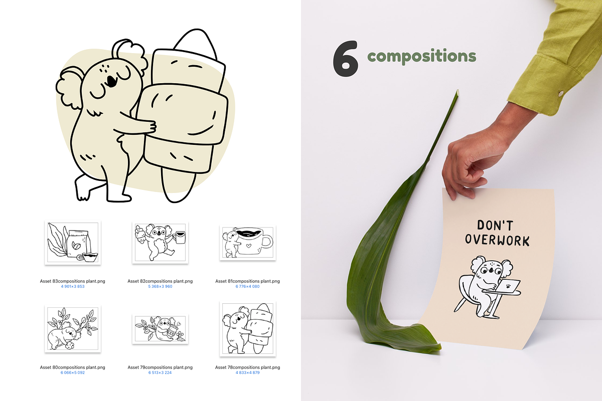 Mascot logo & coffee shop line art, a Graphic by Heartwarming Art (Photo 8 of 12)