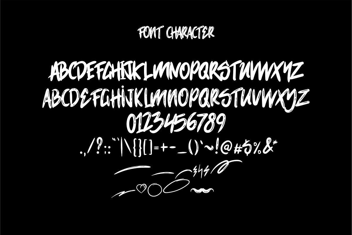 Underbridge Dirty Font preview 4