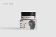 Black clay mask cosmetic smears set, an Object Graphic by Olha Kozachenko (Thumbnail 5 of 8)