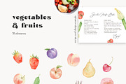 Watercolor Vegetables And Fruits, an Illustration by NiKO (Thumbnail 2 of 6)