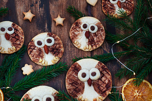 Sweet Shortbread Owl cookies, a Food & Drink Photo by Kate S