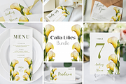 Wedding Template Bundle Calla Lilies, an Invitation Template by MarryMeMoments (Thumbnail 1 of 8)
