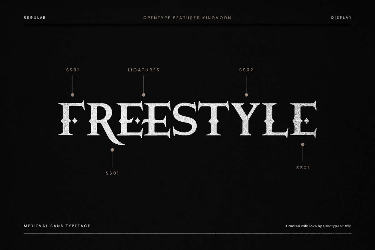 Kingvoon Medieval Business Font, a Serif Font by Creatype Studio (Photo 4 of 10)