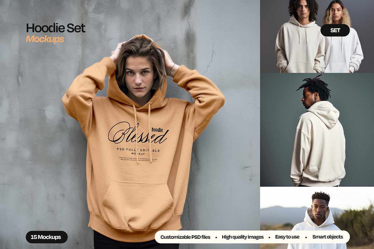 Hoodie Apparel Mockup Set, a Hoody Mockup by Mego-studio (Photo 1 of 10)