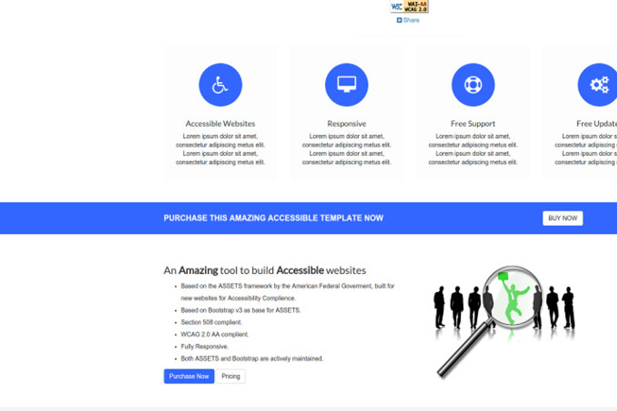 Accessible+ HTML Website Template, a Websites & App Template by ...