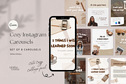 Cozy Collage Instagram Carousels, a Social Media Template by Tabitha Emma (Thumbnail 1 of 9)