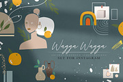 Wagga Wagga Insta Collection, a Decorative Illustration by NassyArt (Thumbnail 1 of 12)