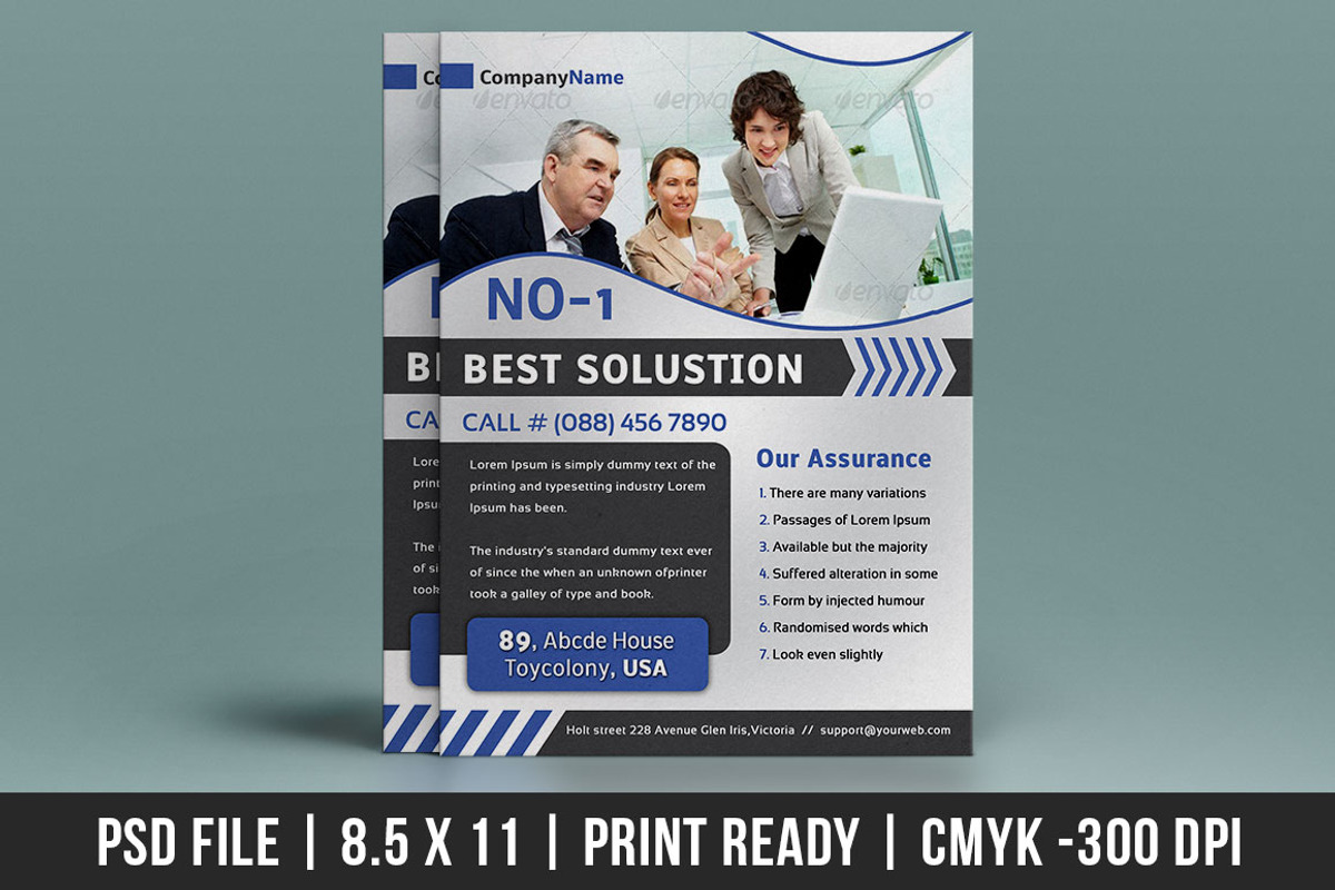 Business Solution Flyer, a Flyer Template by Dotnpix (Photo 1 of 3)