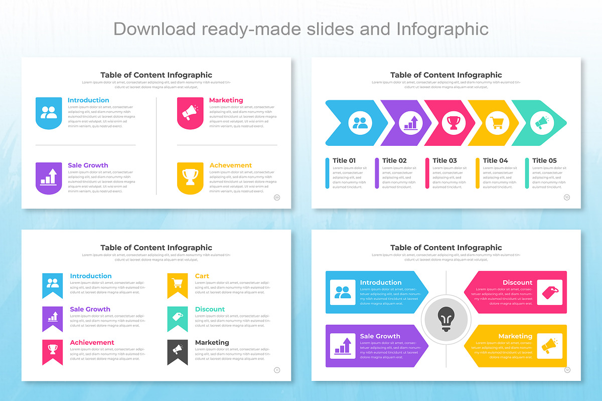 Table of contents Google Slide, a Templates & Theme by Mighty-Slide (Photo 4 of 7)