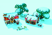 Cartoon Christmas Farm, an Environmental 3D Model by Souchenki (Thumbnail 21 of 29)