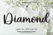 Diamond | Script Font, a Script Font by Scratchones (Thumbnail 1 of 8)