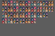 Emotion female icons with long hair, a Person Illustration by Saranai Store (Thumbnail 4 of 5)