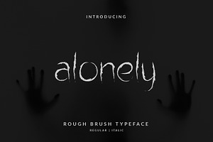 Alonely thorny Brush Font