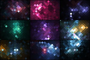 50 Pixel Mosaic Backgrounds