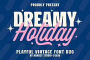 Dreamy Holiday - Font Duo, a Script Font by Abbasy Studio (Thumbnail 1 of 11)