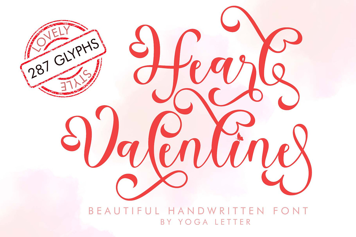 Valentine Sweet Bundle, a Handwritten Font by Yoga Letter (Photo 2 of 6)