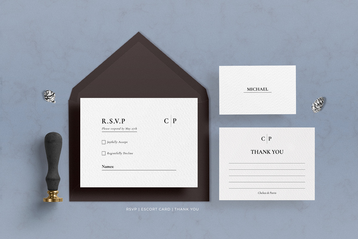 Minimal Wedding Invitation Chelsea, an Invitation Template by Azka Creative (Photo 3 of 4)