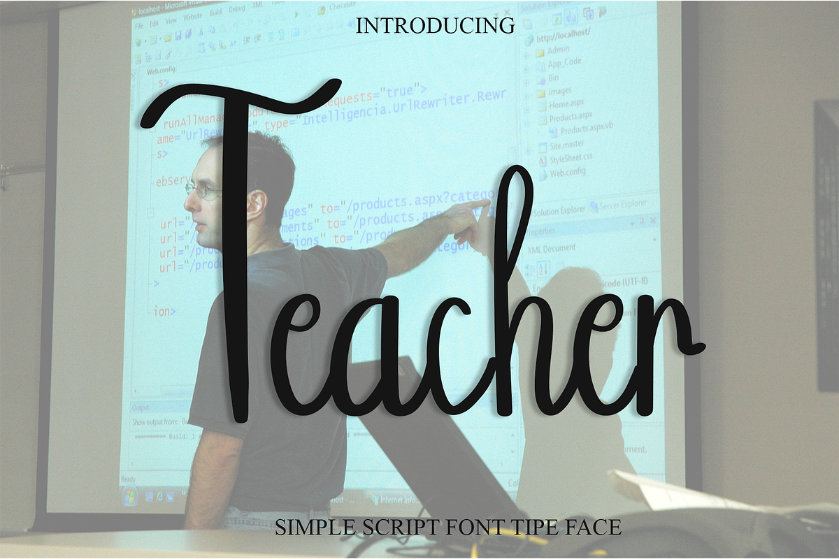 Teacher, a Handwritten Font by InermediaSTUDIO (Photo 1 of 8)