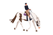 Disobedient horses with riders set, an Animal Illustration by Good Studio (Thumbnail 6 of 8)