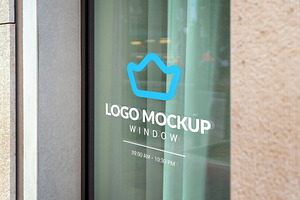 Window Logo Mockup Blue Icon