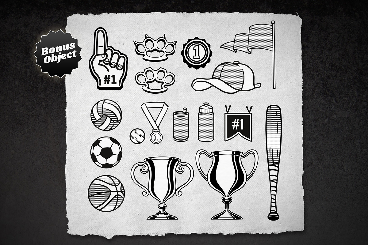 Retro Sports Animal Mascot Vol 3, an Animal Illustration by bazzier_graphik (Photo 6 of 7)