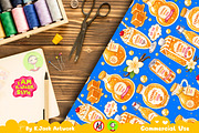 Cute Caramel Cream Soda Seamless, a Background Graphic by K.JackArtwork (Thumbnail 6 of 8)