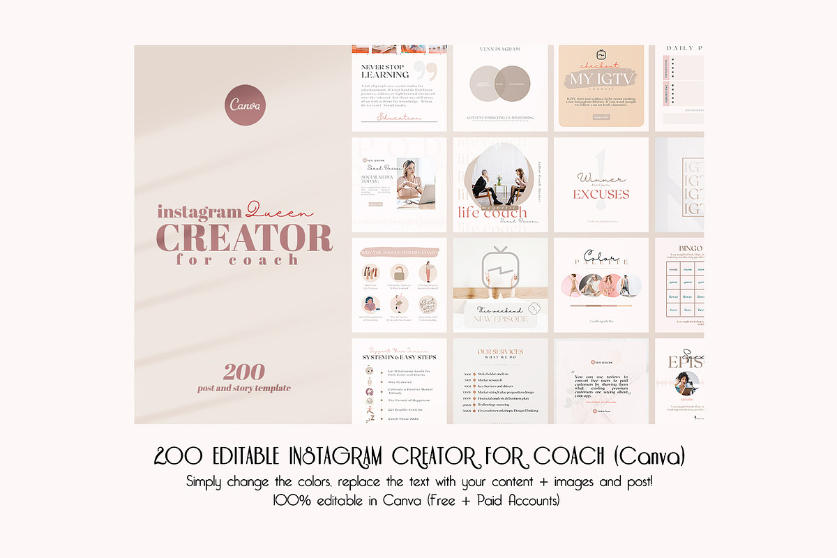 Coach Bundle 492 in 1 CANVA PS, a Social Media Template by goodesign (Photo 4 of 11)