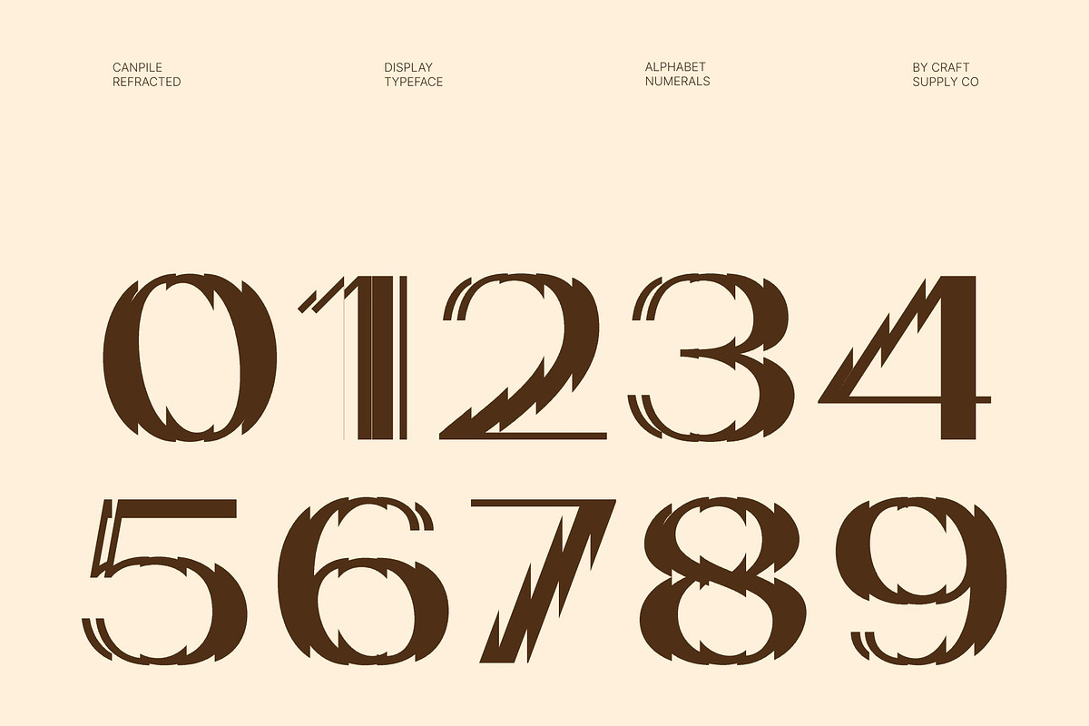 Canpile Refracted, a Sans Serif Font by Craft Supply Co. (Photo 5 of 8)