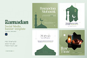 Ramadan Mubarak Instagram Banner, a Social Media Template by Ram Studio LLC (Thumbnail 1 of 3)