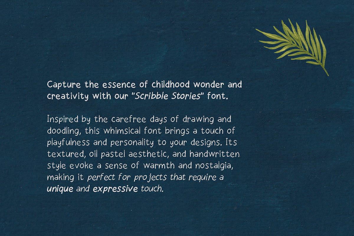 Oil Pastel Font Scribble Stories, a Handwritten Font by Perplexitics (Photo 7 of 10)