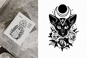 Magic Cats Illustrations Clipart, an Illustration by Julia M. Watercolor (Thumbnail 6 of 13)
