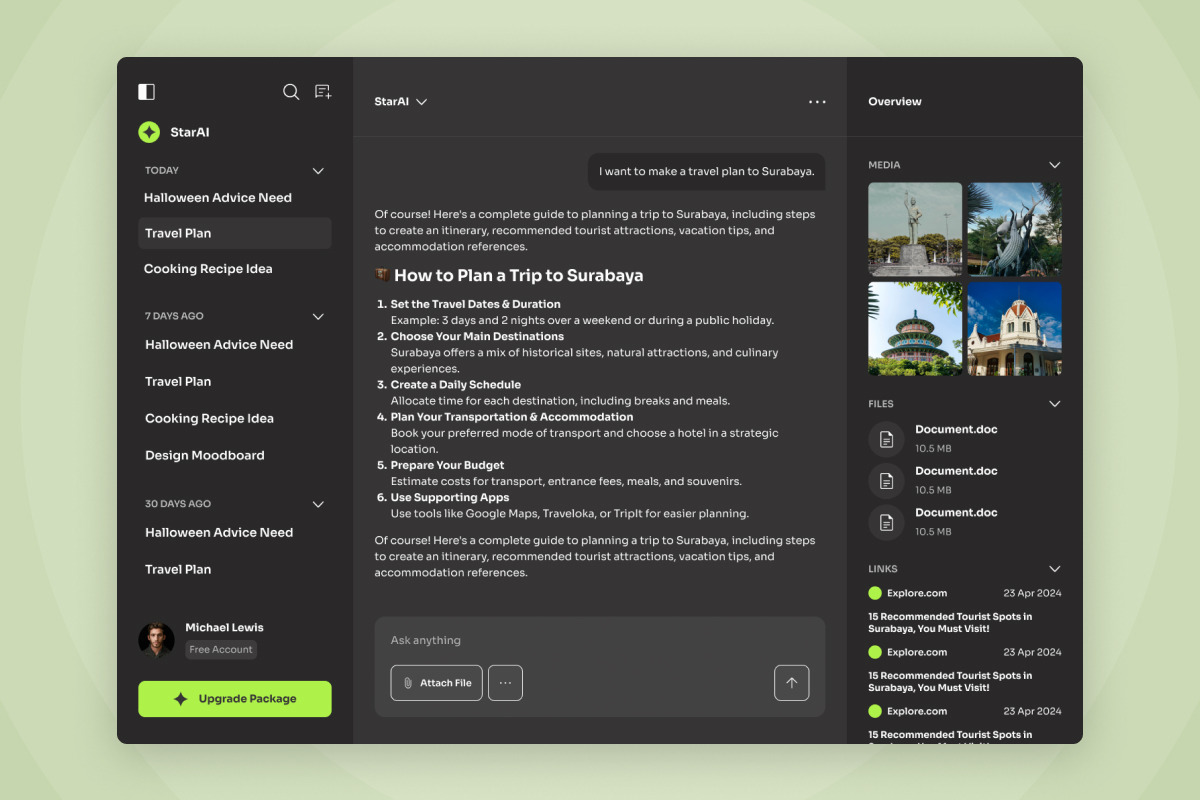 Smart AI Dashboard Design Template, an UI Kit Template by twinstd (Photo 4 of 5)