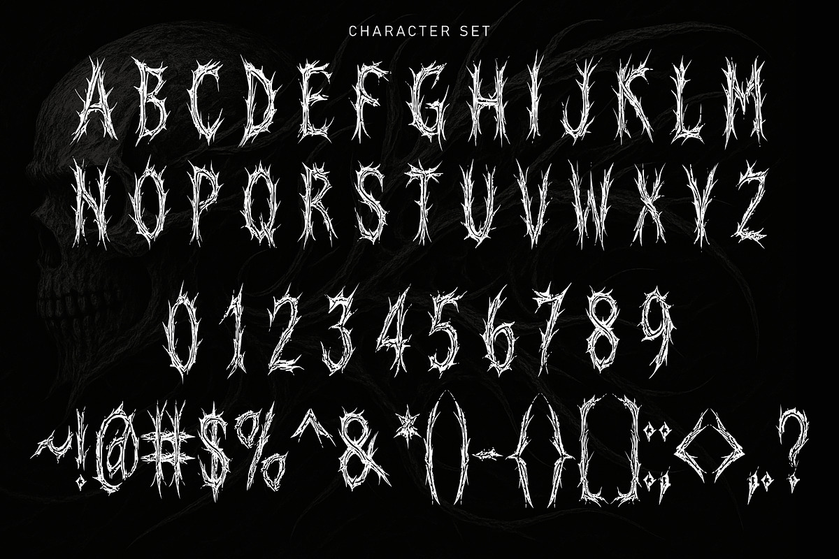 Darkon - Death Metal Font, a Blackletter Font by Sealoung (Photo 8 of 8)