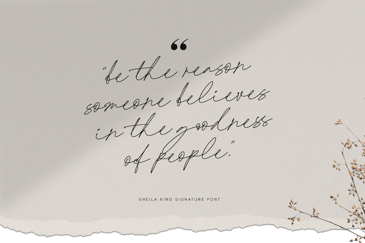 Sheila King - Signature Script, a Script Font by Letterhend Studio (Photo 5 of 9)