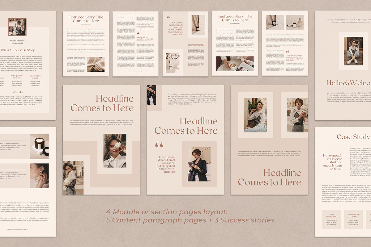 WorkBook Creator for Coaches, CANVA, a Marketing Template by Eesome Design Studio (Photo 5 of 15)