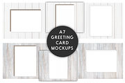 A7 5x7 Greeting Card Mockups, a Product Mockup by In A Nutshell Studio (Thumbnail 1 of 6)