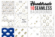 Goodnight Kid Elements & 70 Patterns, a Pattern Graphic by Sopelkin (Thumbnail 7 of 10)