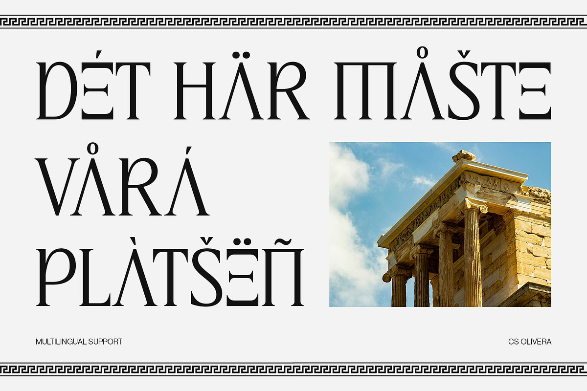 CS Olivera – Greek Font, a Serif Font by Craft Supply Co. (Photo 4 of 8)