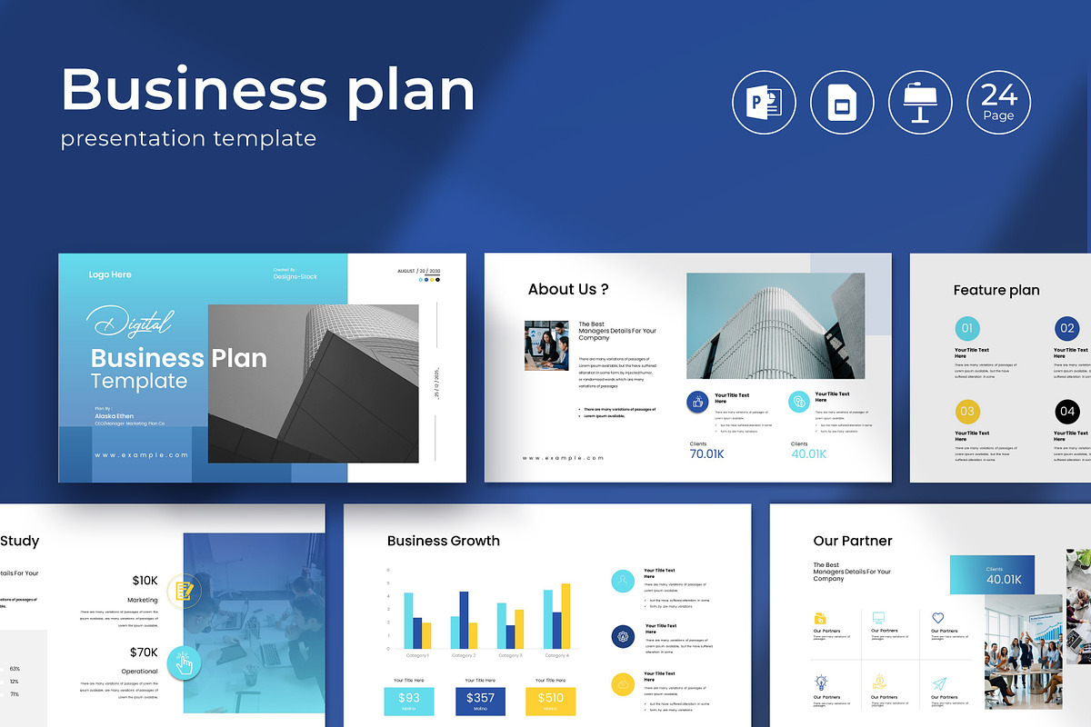 Digital Business Plan Presentation T, a Presentation Template by Creative-Work (Photo 1 of 8)