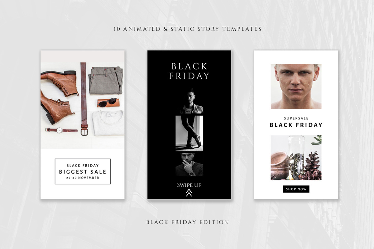 BUNDLE Black Friday Promotional Pack, a Social Media Template by Eviory