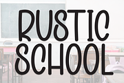 Rustic School | Script Font, a Script Font by Scratchones (Thumbnail 1 of 8)