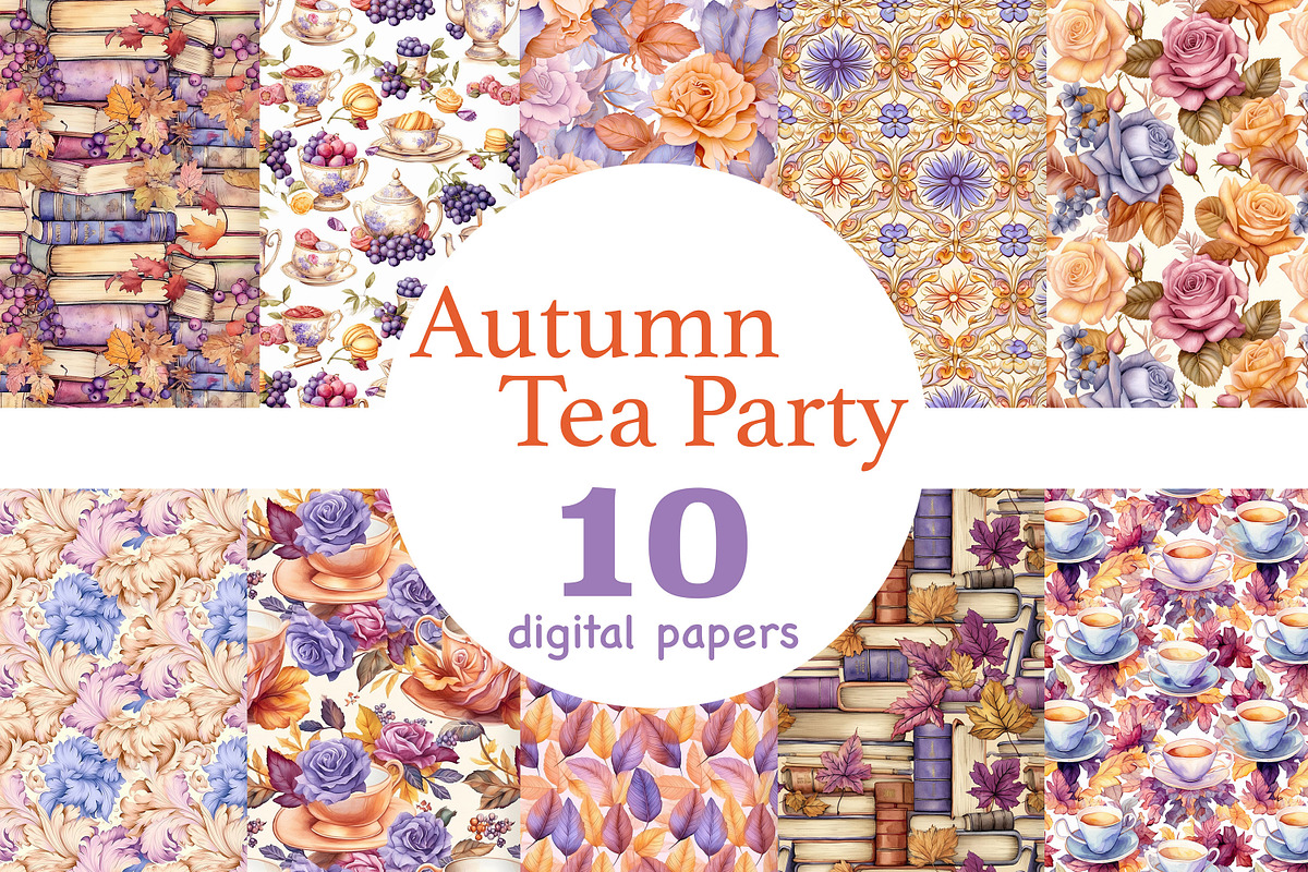 Seamless Pattern Autumn Set, a Pattern Graphic by GlamArtZhanna (Photo 1 of 3)